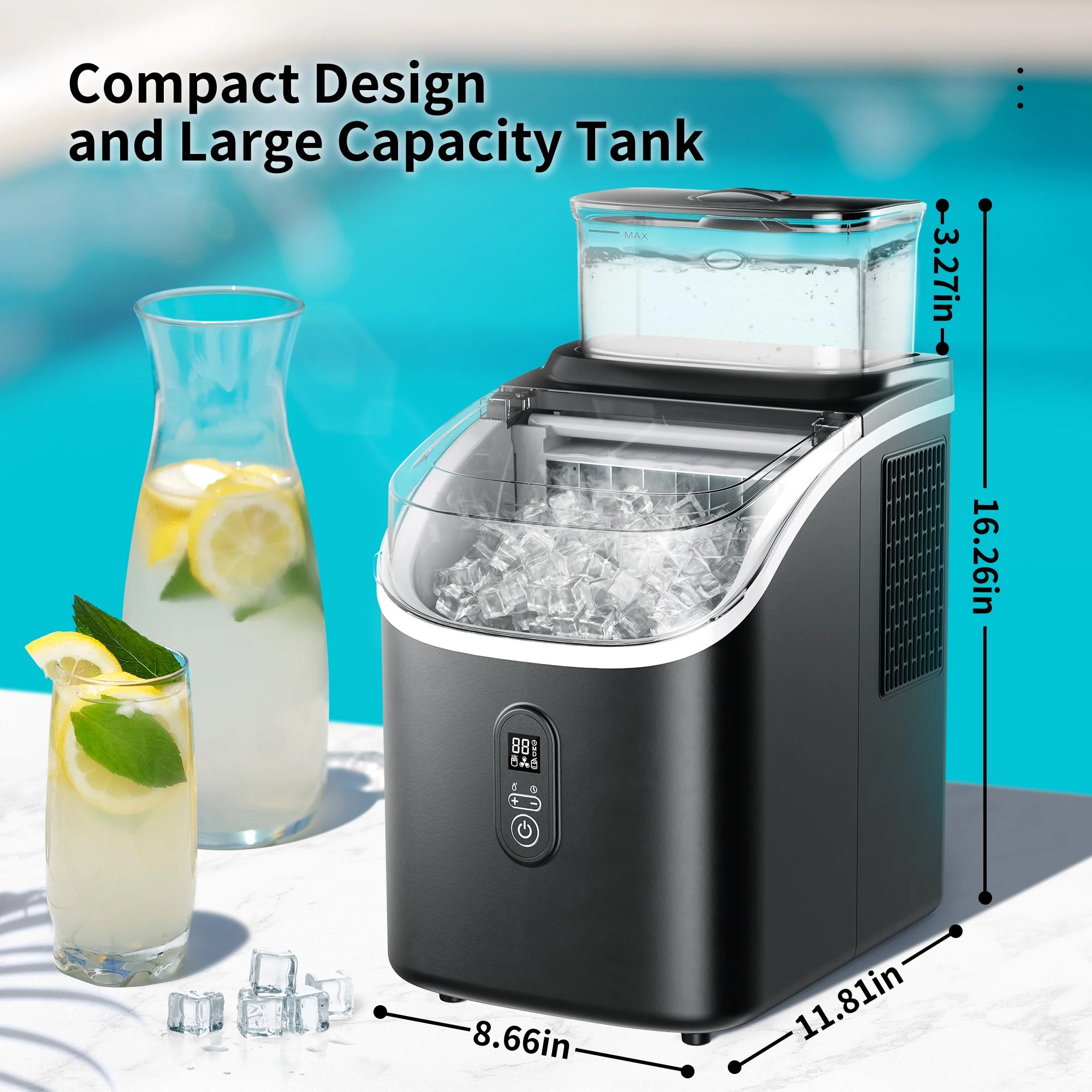 SIMZLIFE Ice Cube Maker Machine