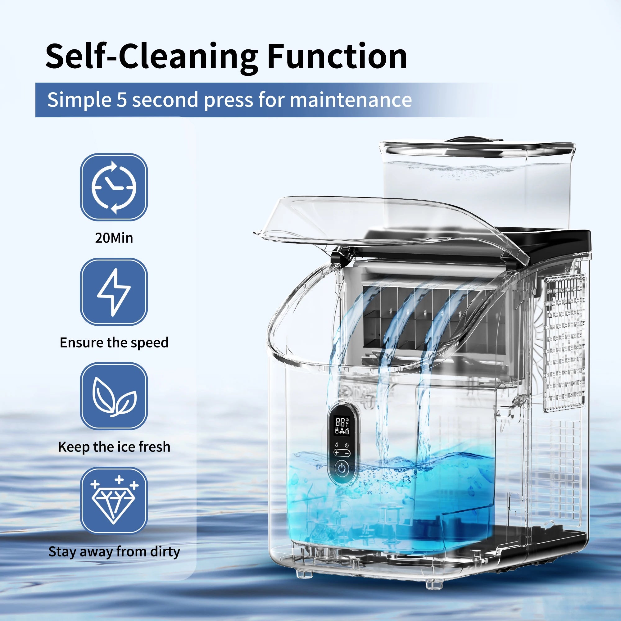 SIMZLIFE Ice Cube Maker Machine