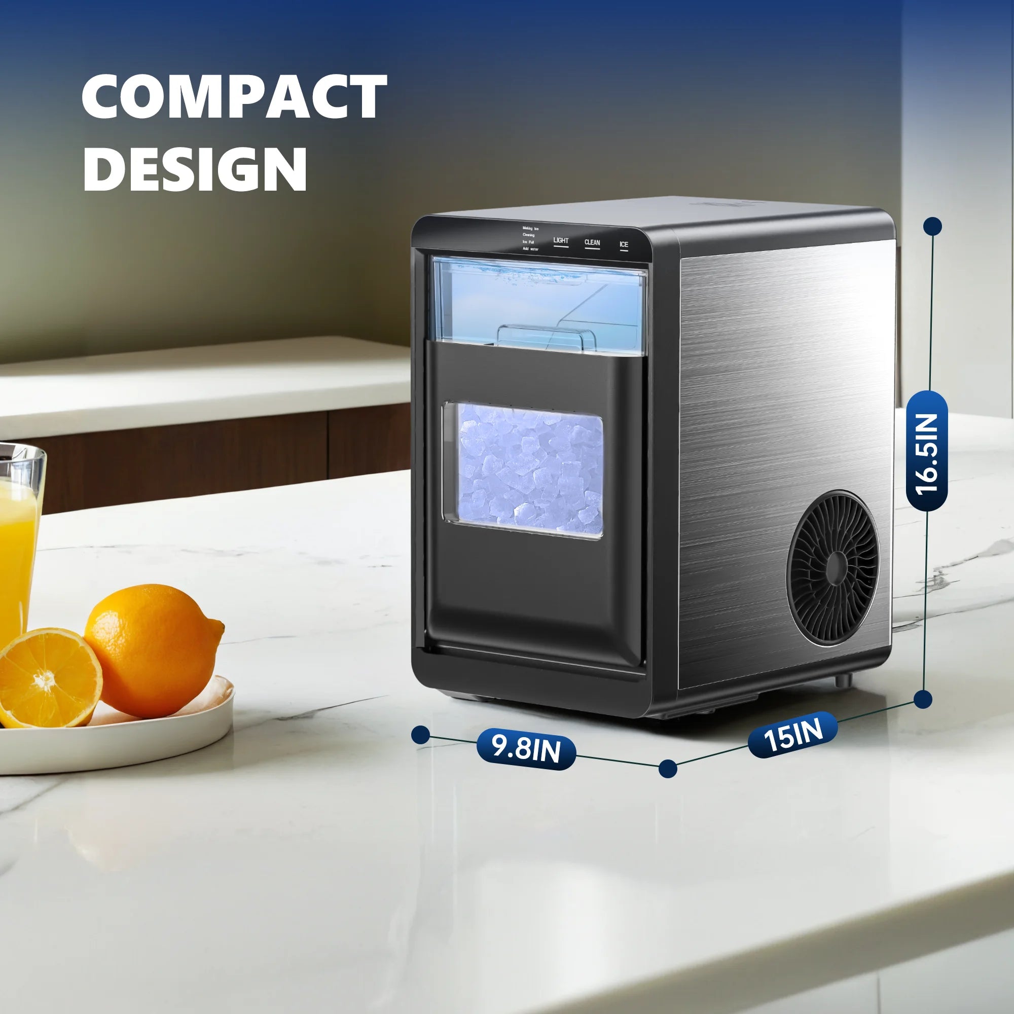 SIMZLIFE Countertop Nugget Ice Maker