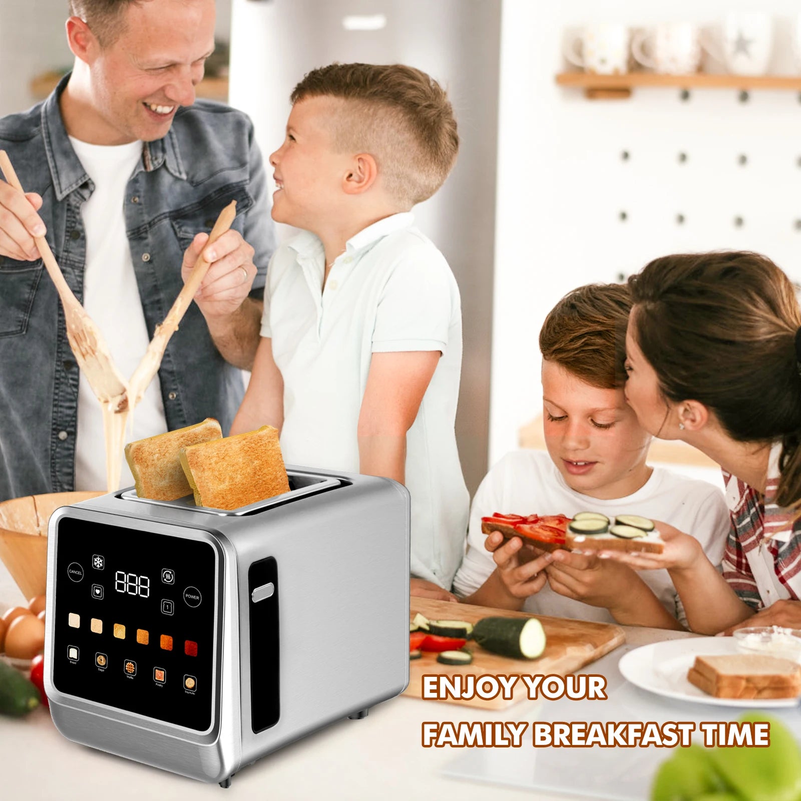 Smart Toaster with LCD Display