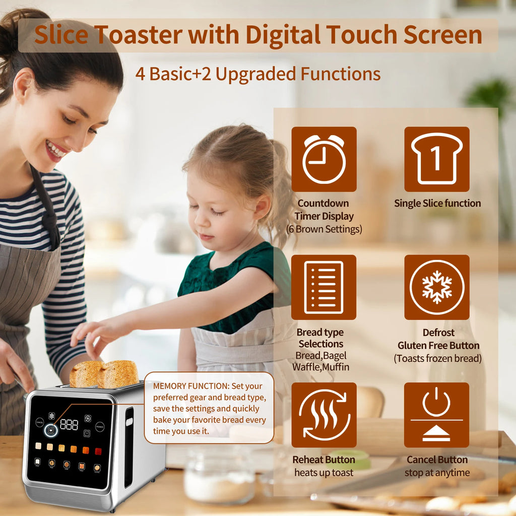 Smart Toaster with LCD Display